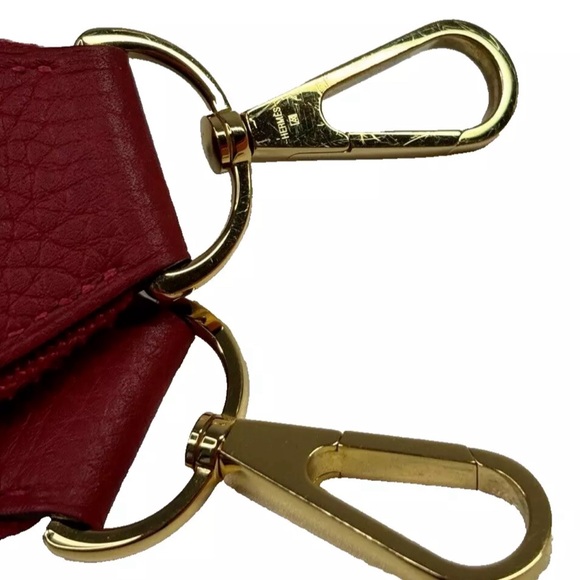 AUTH 2023 HERMES H GHW EVELYNE III PM ROUGE VIF CLEMENCE CROSSBODY SADDLE BAG - Picture 16 of 16